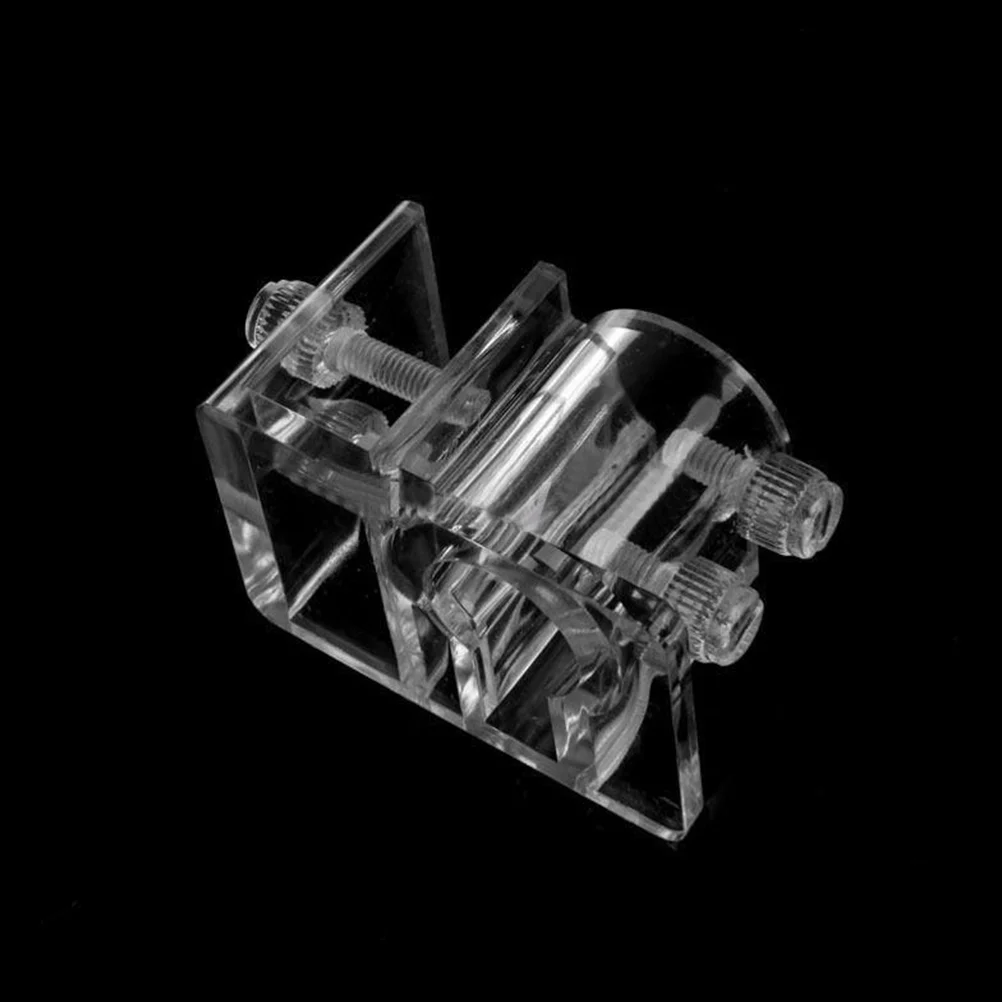 

2pcs Acrylic Aquarium Water Clip Water Tube Clamp Fixed Clip Fish Tank Holder Clamp aquarium water holder