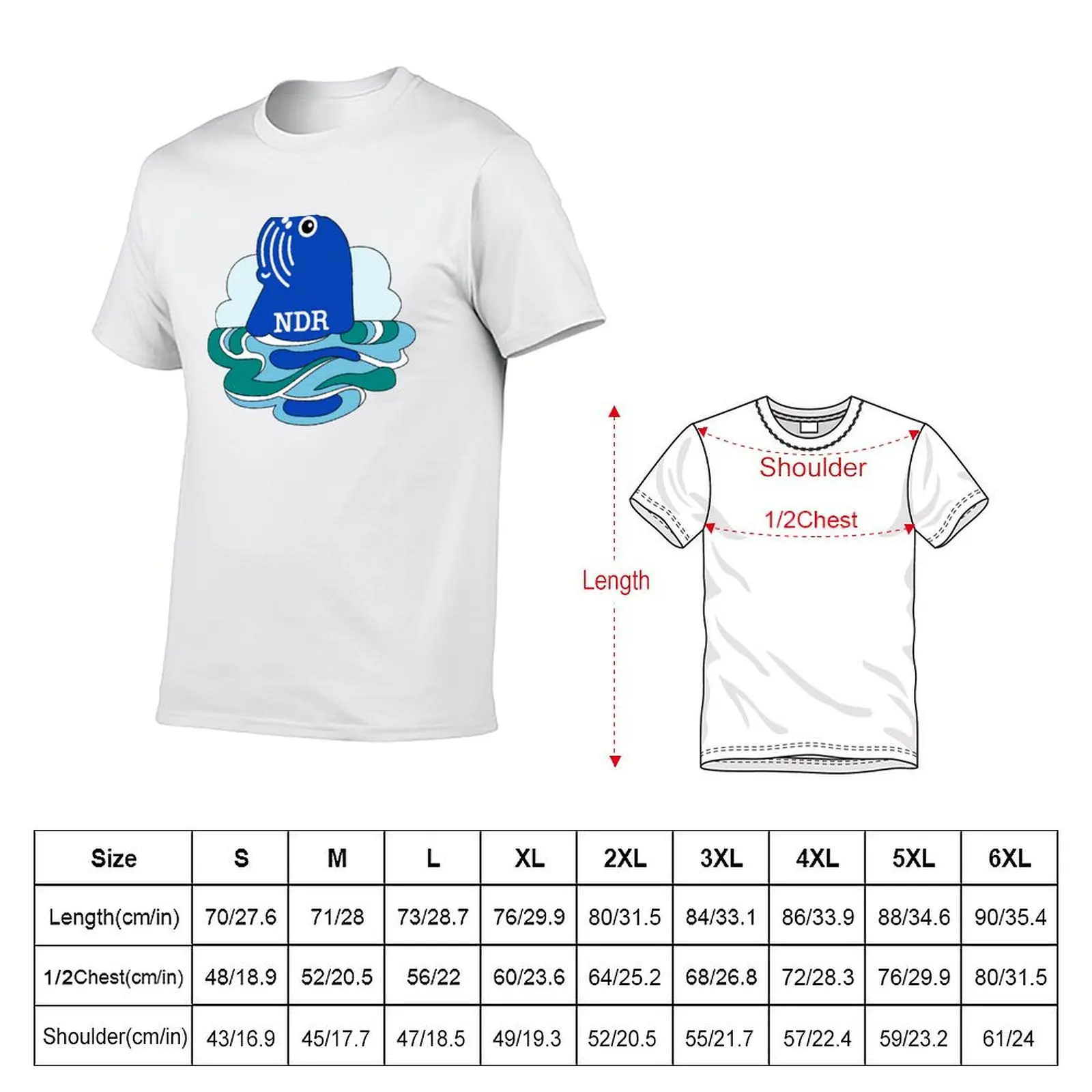 Antje The NDR Mascot v2 T-Shirt man t shirt designer man t shirts high quality luxury brand t shirts for man slim fit T-shirt