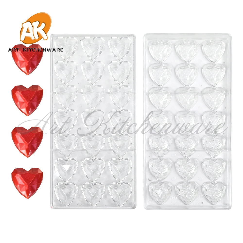 Diamond Heart, Snowman, Seashell PC Chocolate Mold Ice Cube Tray Food Safe Popsicle Maker DIY Homemade Freezer Ice Lolly Mould