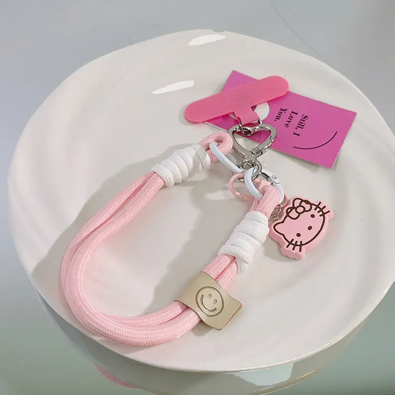 Oboe Buckle Cute Three-dimensional Hello Kitty Mobile Phone Rotating Pendant Wrist Rope Cartoon Backpack Camera CCD Pendant