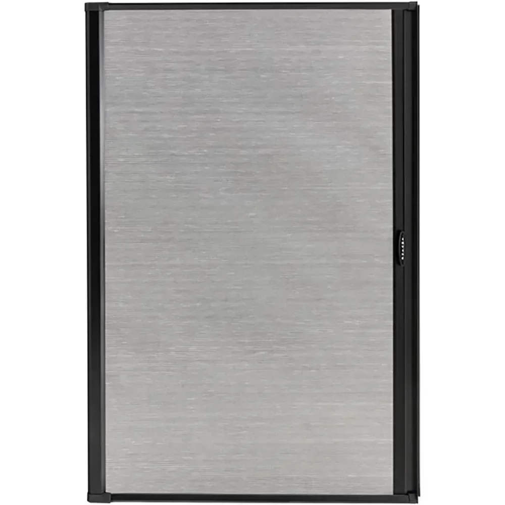 

RV Retractable Rolling Shower Doors | 4 Sizes - 2 Color Options | Replacement Shower Door | Woven Mesh Vinyl (36W x 65H, Black)