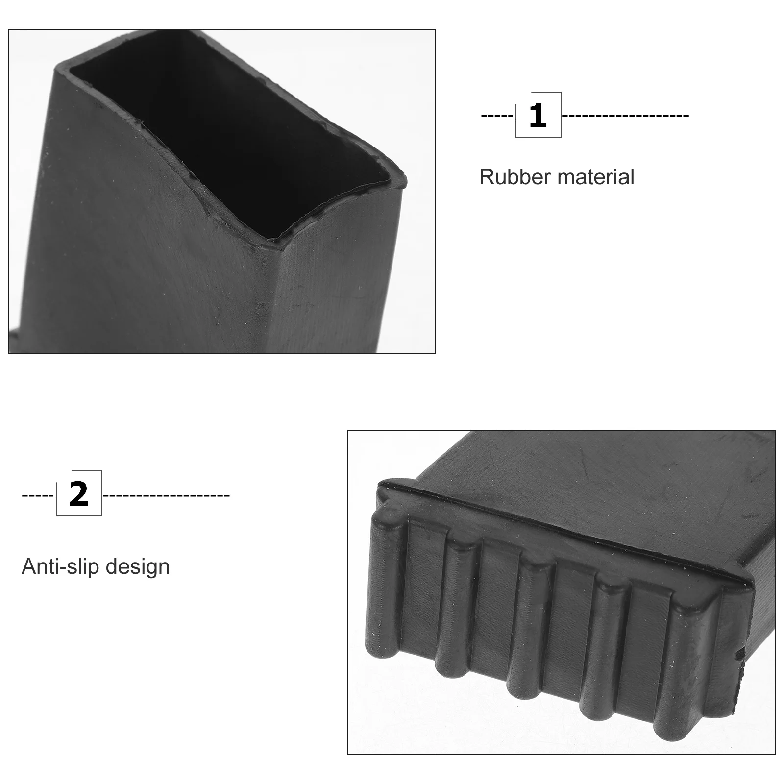 4Pcs Nakładki na stopy drabiny Wszechstronne pokrowce na nogi drabiny Antypoślizgowe nakładki na nogi drabiny Ochrona (losowe wzory)