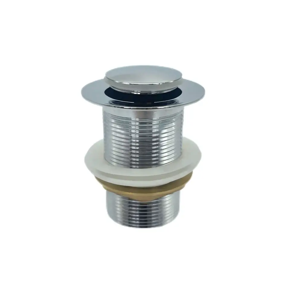 Solid Copper Bathroom Basin Sink Drain Pop Up Stopper Waste Filter Plug Without Overflow Hole Replacement Modern Accessory