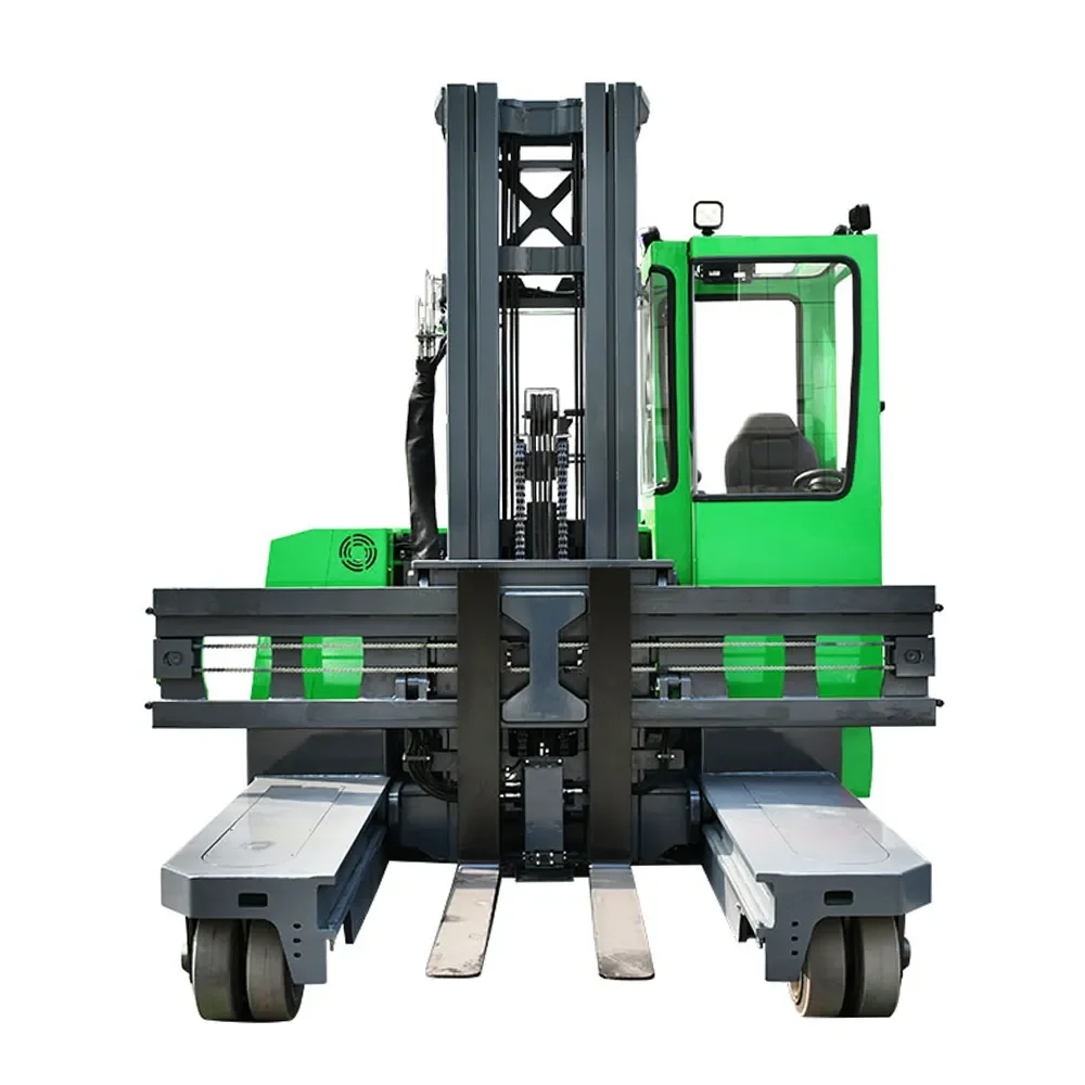 Manufacturer Supply Four Way Side Loading Forklift Electric Omnidirectional Reach Truck for Long Steel Material Transport