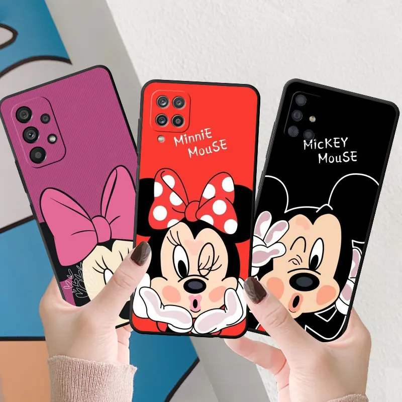 Disney Mickey Minnie Cartoon Telefoon Hoesje Voor Samsung Galaxy A24 A24 A33 A23 A14 A04 A04 A04e A 04S A53 A72 A 52S A13 A54 A34 Cover