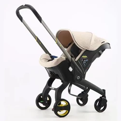 Cochecito de bebé 3 en 1, asiento ligero para recién nacido, carrito bidireccional con fácil plegado