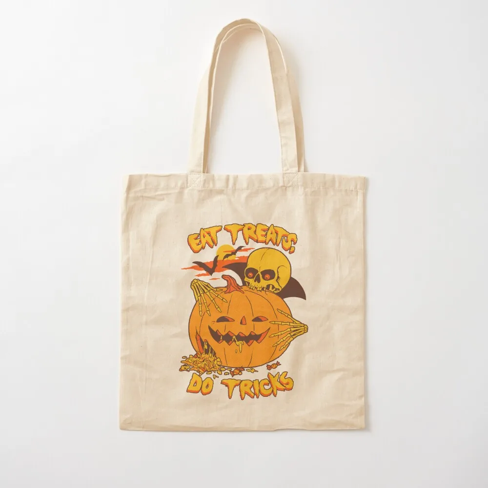 Eat Treats, Do Tricks Tote Bag bag for beach personalized tote Canvas Tote Bag