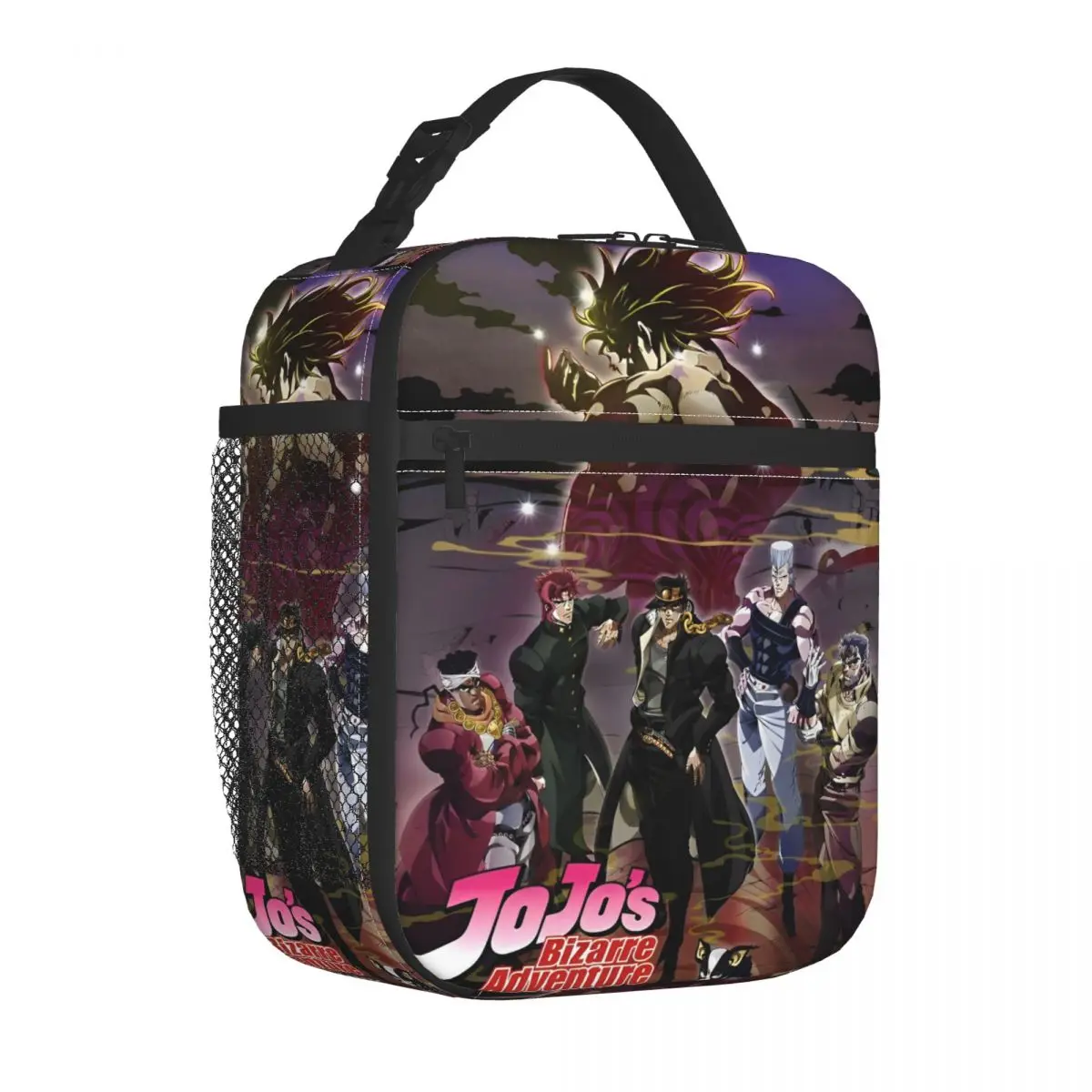 JoJos Bizarre Adventure Insulated Lunch Bag Leakproof Reusable Thermal Bag Tote Lunch Box School Travel Men Women