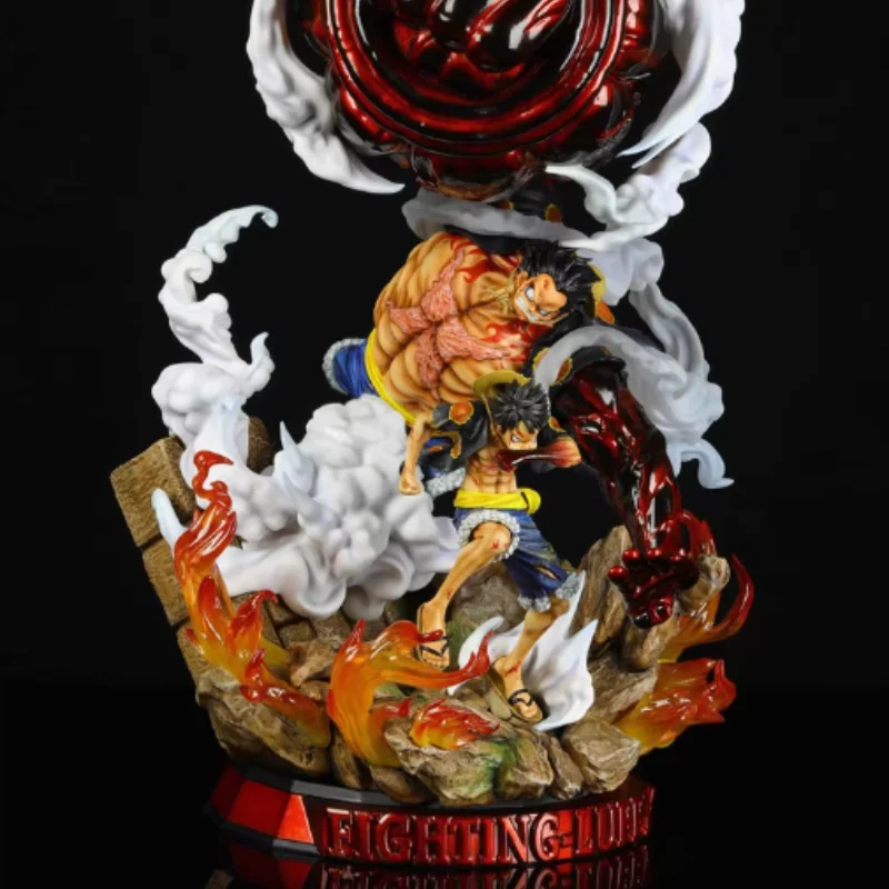 원피스 피규어 20cm 대머리 루피 건 루피 파이어피스트 루피 모델 애니메이션 주변기기 스태츄 데스크탑 장식품 장난감 선물