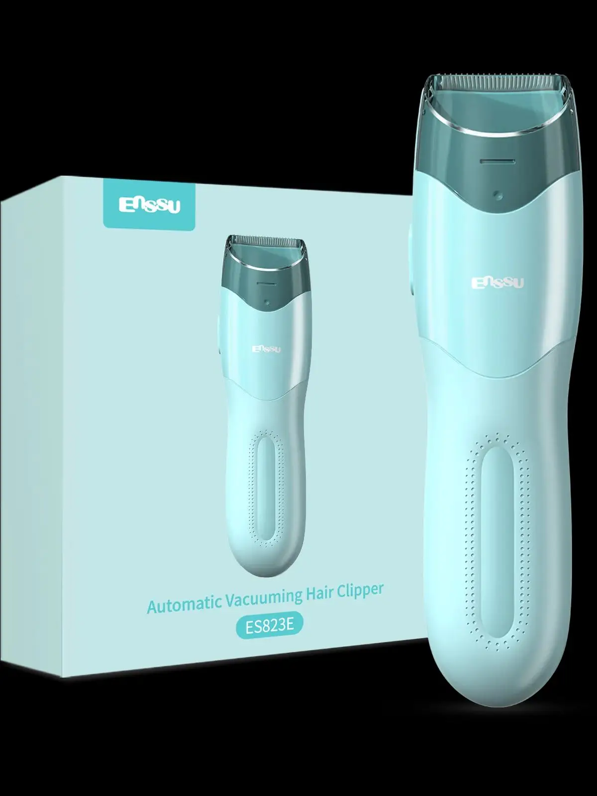 Tondeuse à cheveux aste avec aspirateur pour enfants, coupe-cheveux pour bébé, 2 modes, enfants et nourrissons