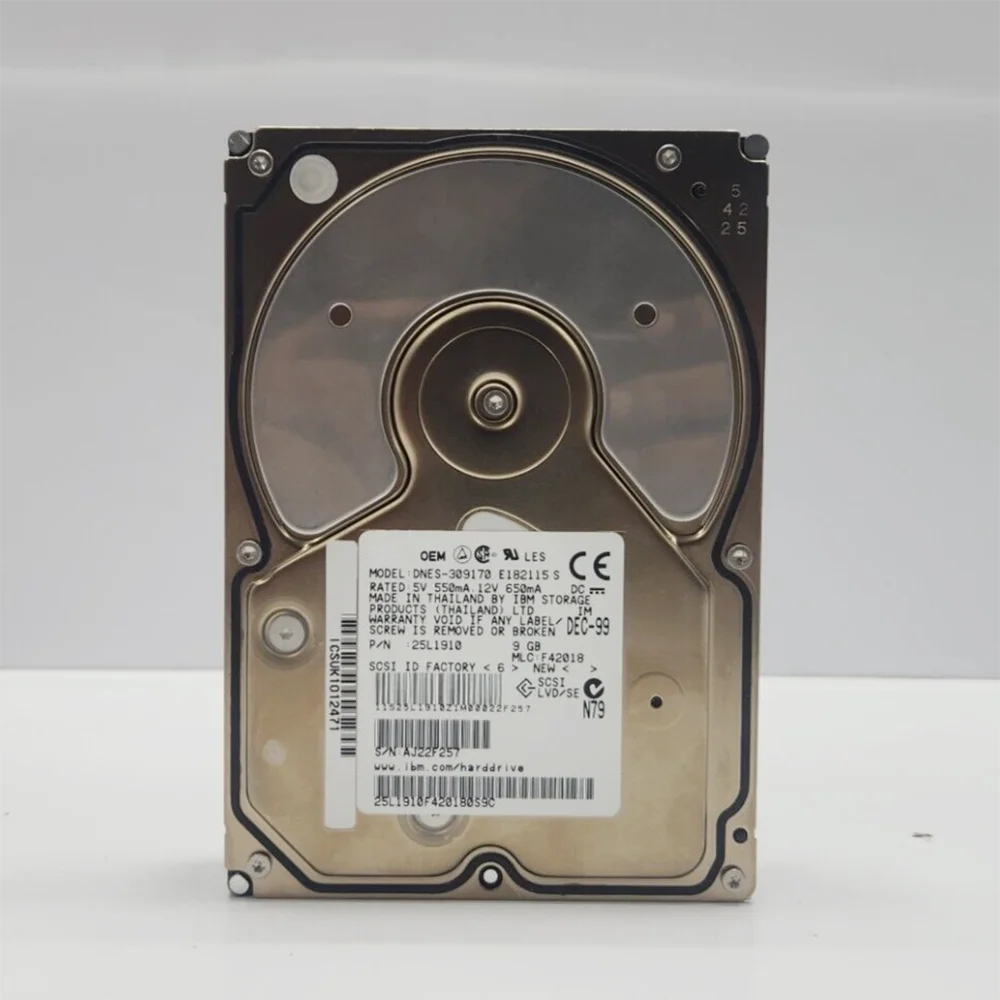 DNES-309170 9gb 68pin scsi festplatte für ibm server hdd