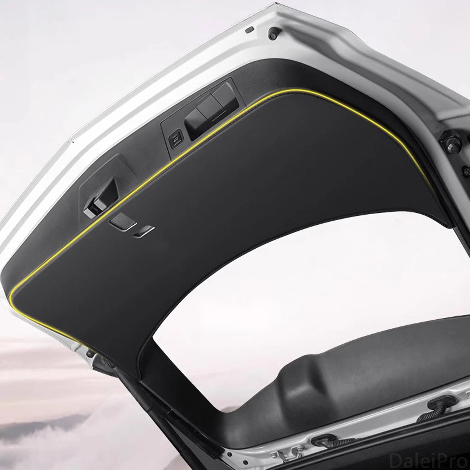 Car Rear Trunk Tailgate Anti-kick Protective Mat Leather Decoration Pad For Hyundai Tucson 2021 2022 2023 2024 2025 Accessories