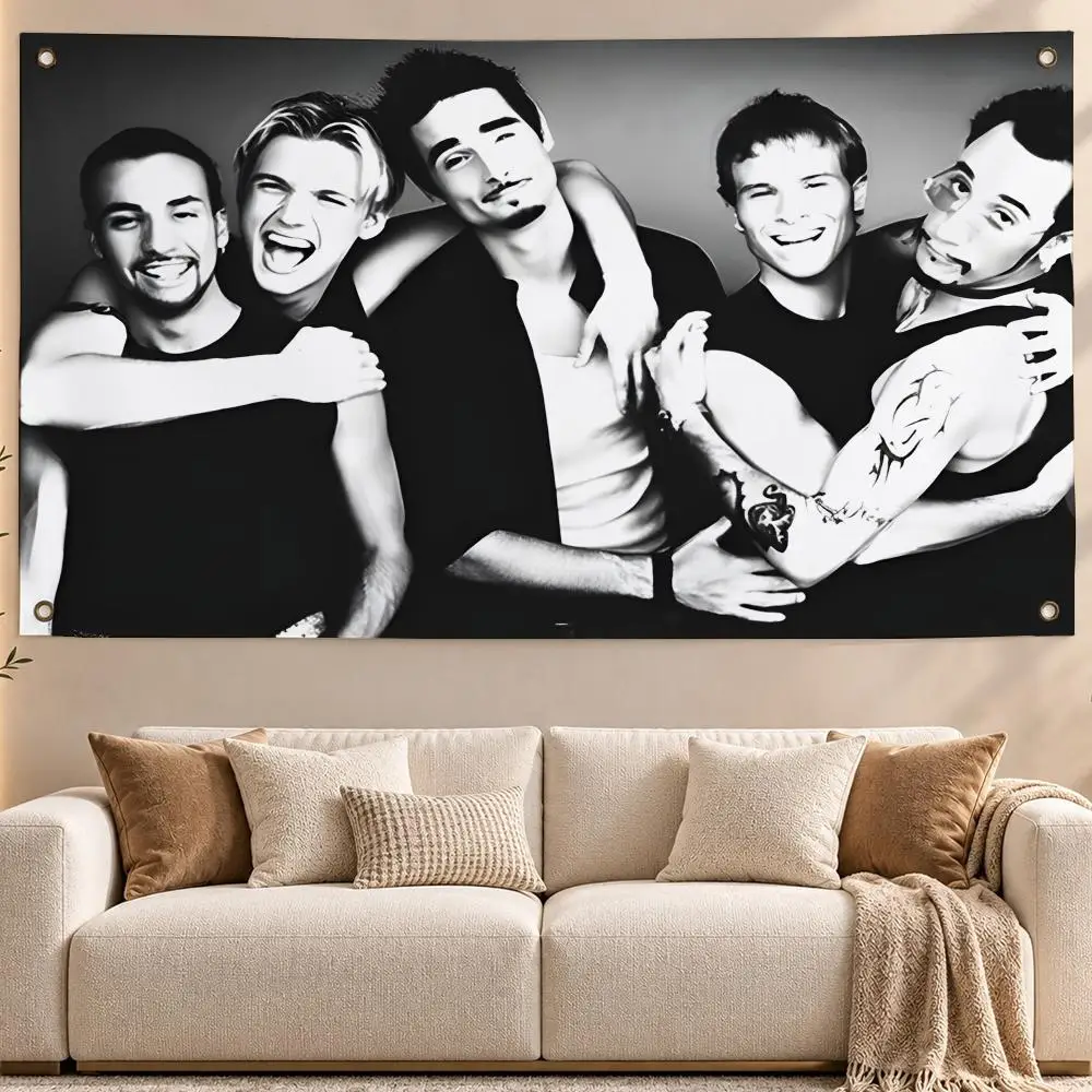 Legendary Boy Band Backstreet Boys Flags Aesthetic Wall Hanging Flag Banner Bedroom Living Room Home Decor Large HD