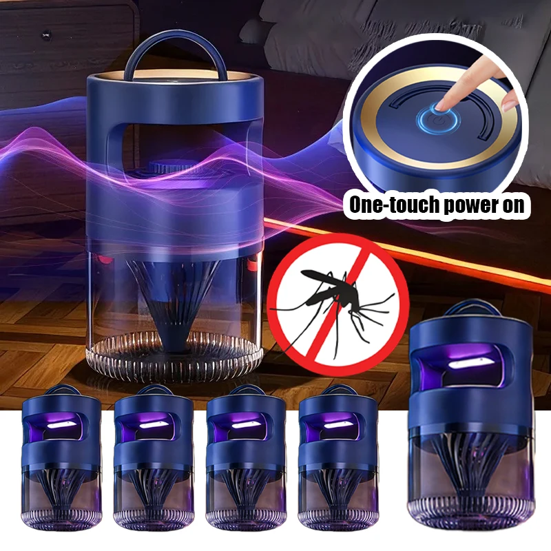 Quiet Suction Mosquito Killer Lamp USB Night Light Powerful Attract Insect Trap Lightweight Portable Bug Zapper for Home