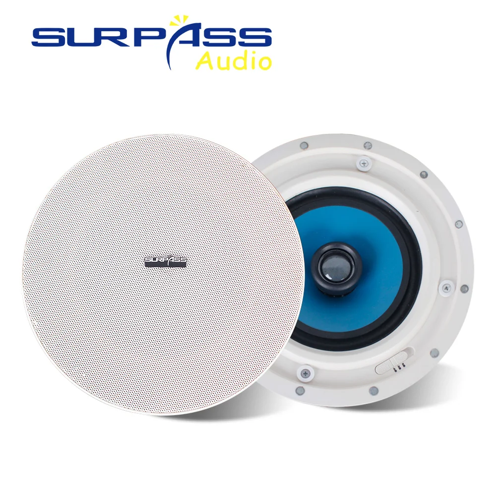 

6 Inch RMS Power 40w Coxial Loudspeaker Metal Mesh Shield Speakers Made of ABS Material High Fidelity Sound Ceiling Speaker