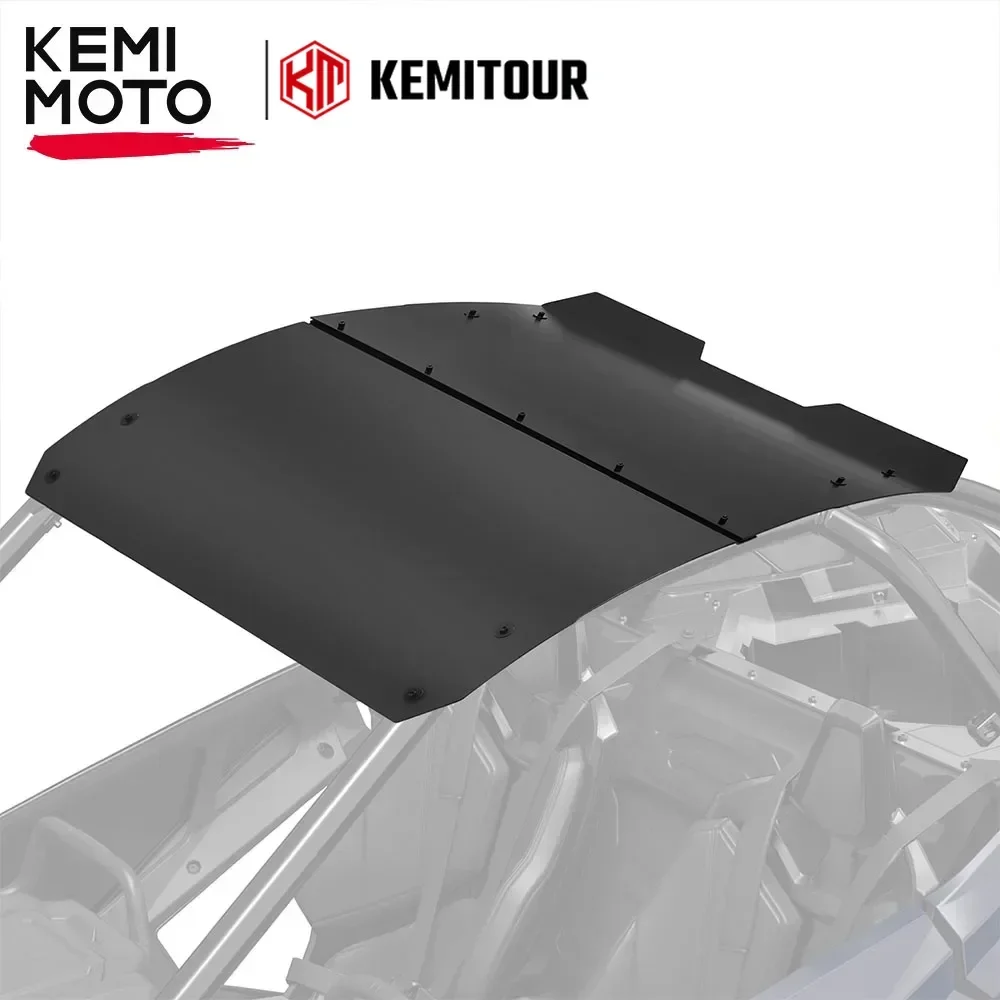 KEMIMOTO UTV 2884237-458 Aluminum Roof Top Compatible with Polaris RZR PRO R 2022 2025 Sun Visor Black Roof for 2 Seaters