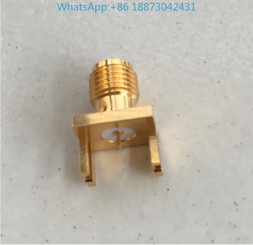 

(2 шт.) 145-0701-851 SMA коаксиальный RF вертикальный сварочный гнездо 50 Ом бериллиевая медь