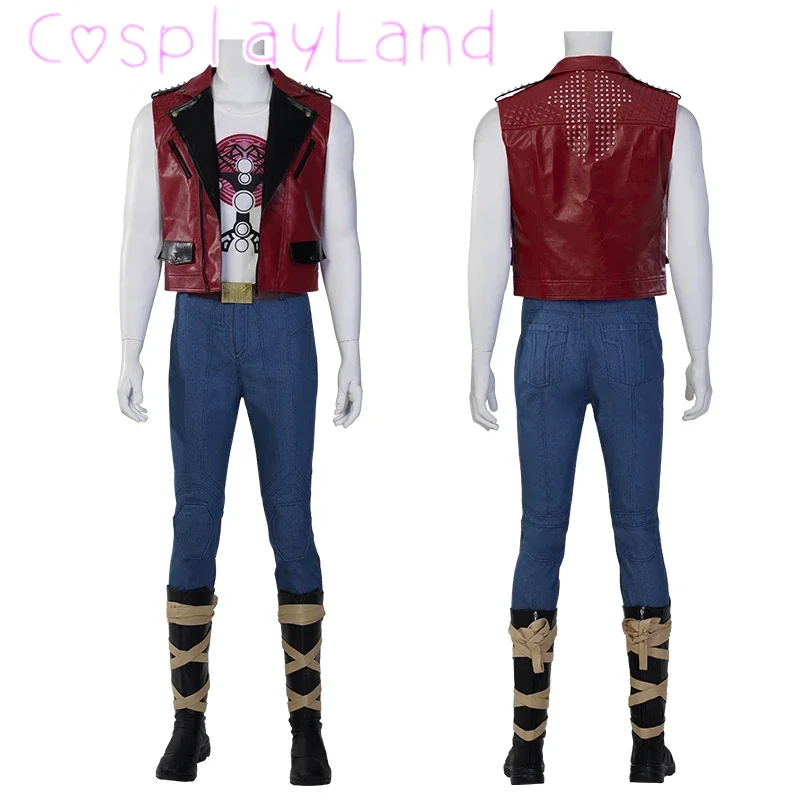 

Adult Men Halloween Love And Thunder Superhero Cosplay Costume Odinson Cosplay New Outfit God Of Thunder Vest Punk Coat Suit