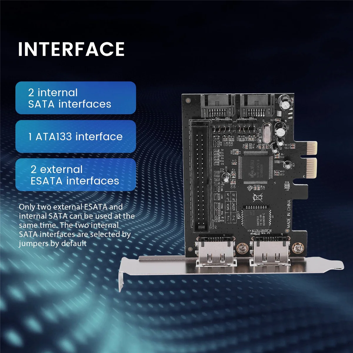 PCI to SATA Controller PCI to Ide PCI-E to 2Sata IDE Jmb363 Disk Array Card Express Expansion Card Adapter