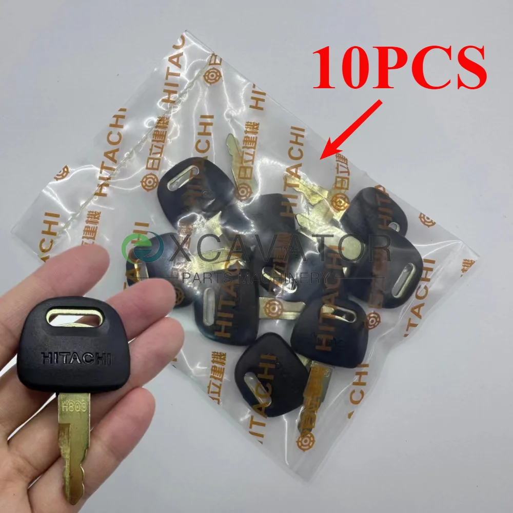 10PCS H800  Excavator Ignition Key For Hitachi  ZAX ZAXIS Grab BU0028  Zax Ex60 / 70 / 120 / 200 / 210   Door Lock