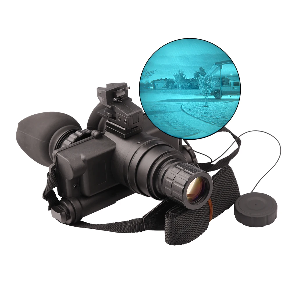 FOM1600 + PVS7 Outdoor Sports Wide Field of View  White/Green Phosphor Night Vision Goggles PVS-7