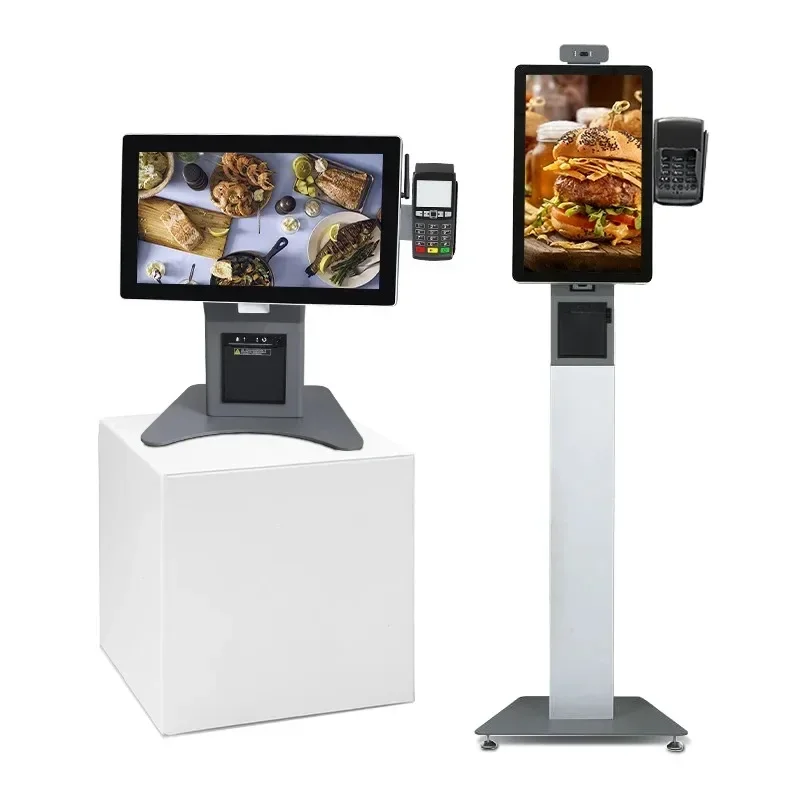 

KFC McDonald Food 15,6 21,5-дюймовый киоск для оплаты с сенсорным экраном, киоск для самостоятельной оплаты, киоск для самостоятельной заказа