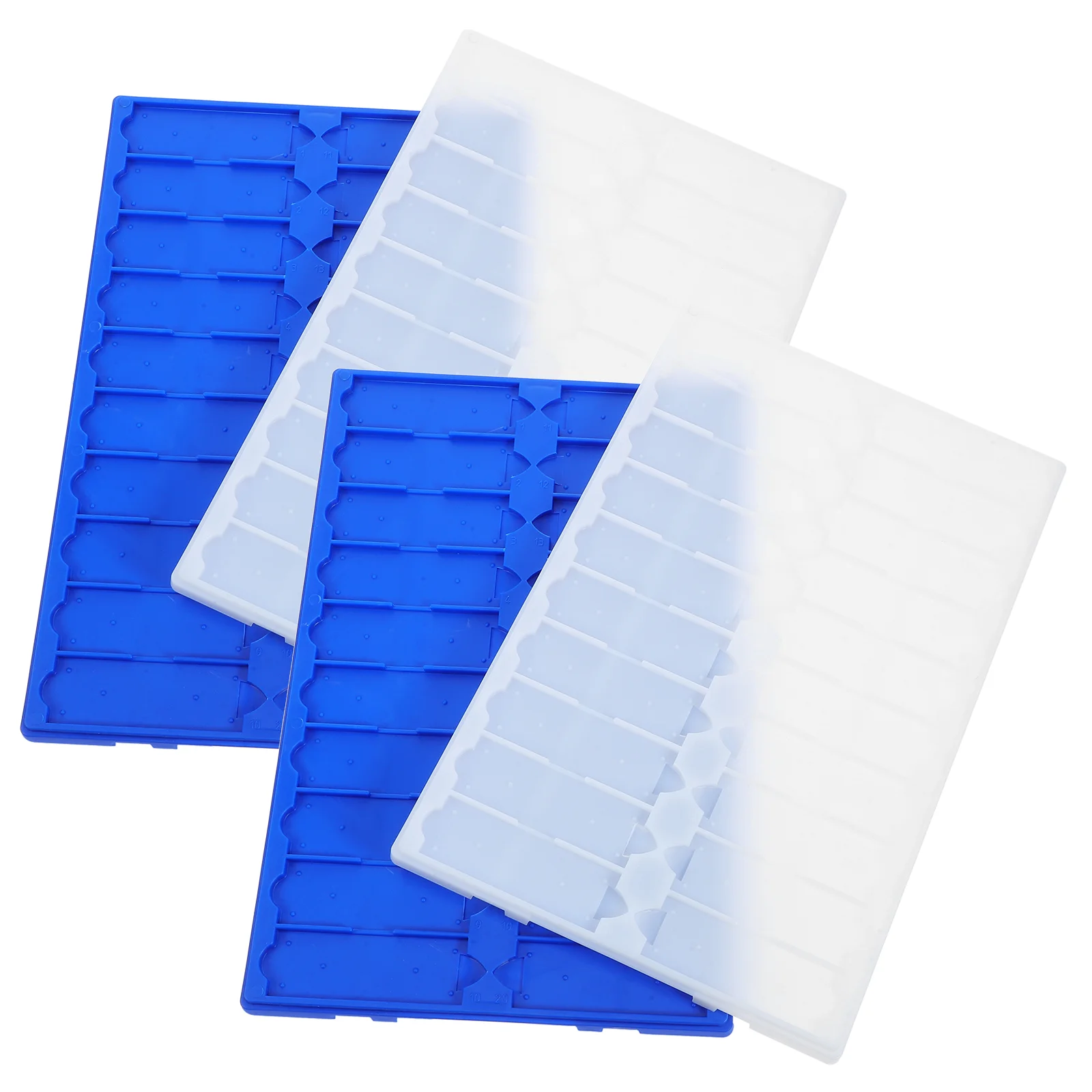 

Microscope Slide Plate Slides for Kids 20 Capacity Trays Universal Plastic Holder Child