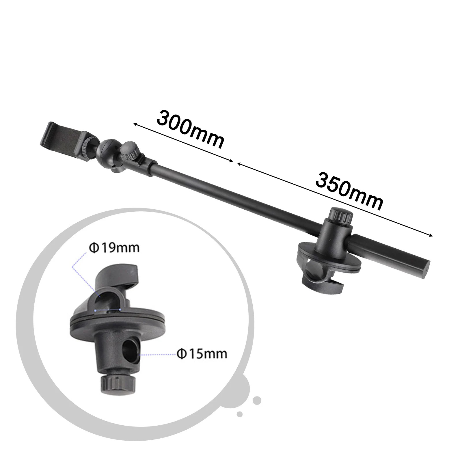 1pc Tragbare 55CM Rotierenden Mikrofon Stehen Querlatte Arme Mic Clip Halter Verlängerung Halterung Grad Einstellbare Querlatte