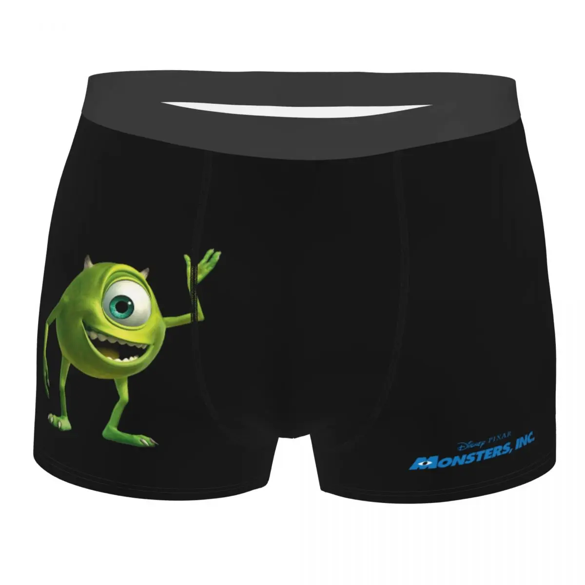 Disney Monsters University Mike Oxeye Mr. Q Underpants Breathbale Panties Men's Underwear Print Shorts Boxer Briefs