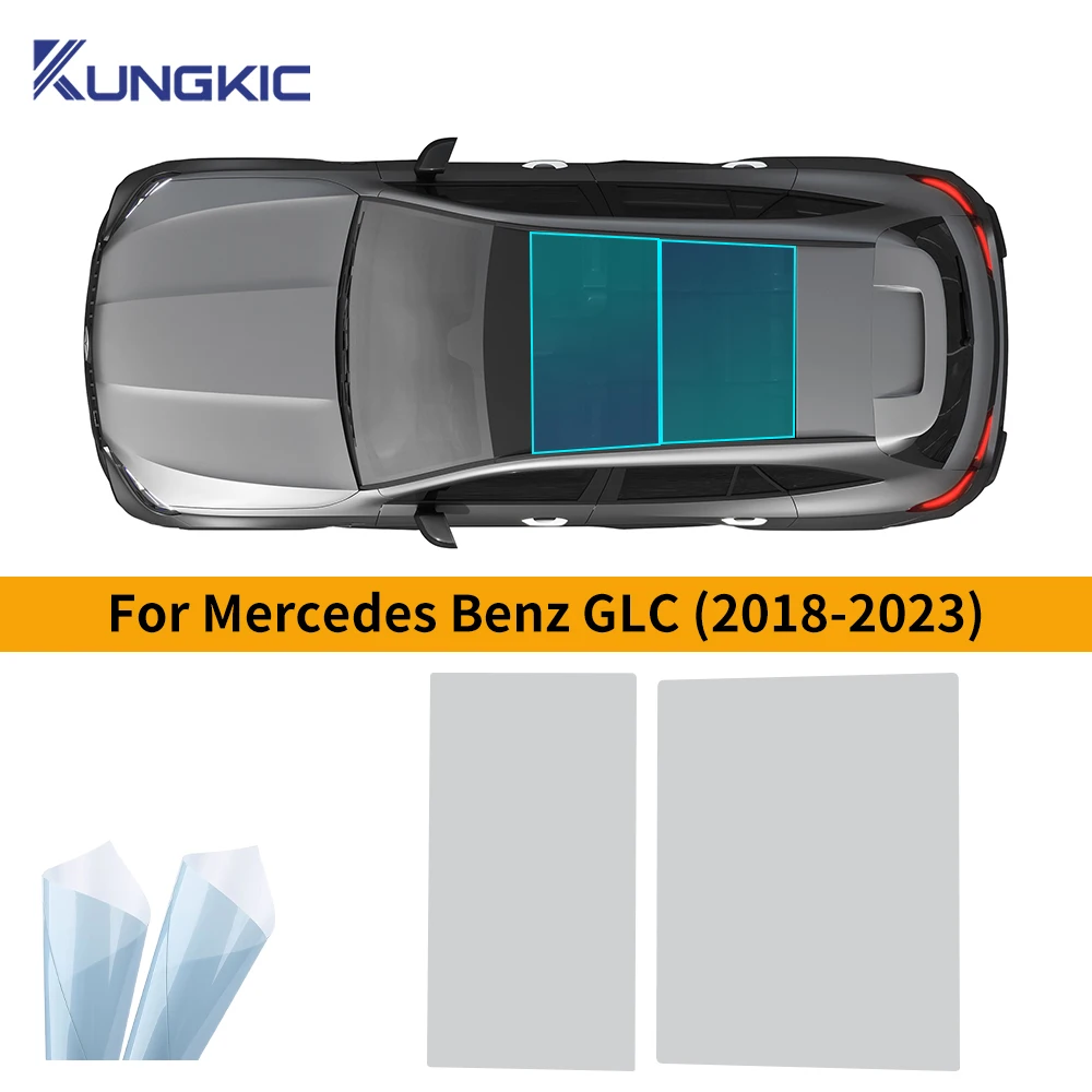 For Mercedes Benz E GLC 2017-2023 Car Sunroof Window Sticker Roof Film Ice Armor Sunshade Film Decal Modification Styling