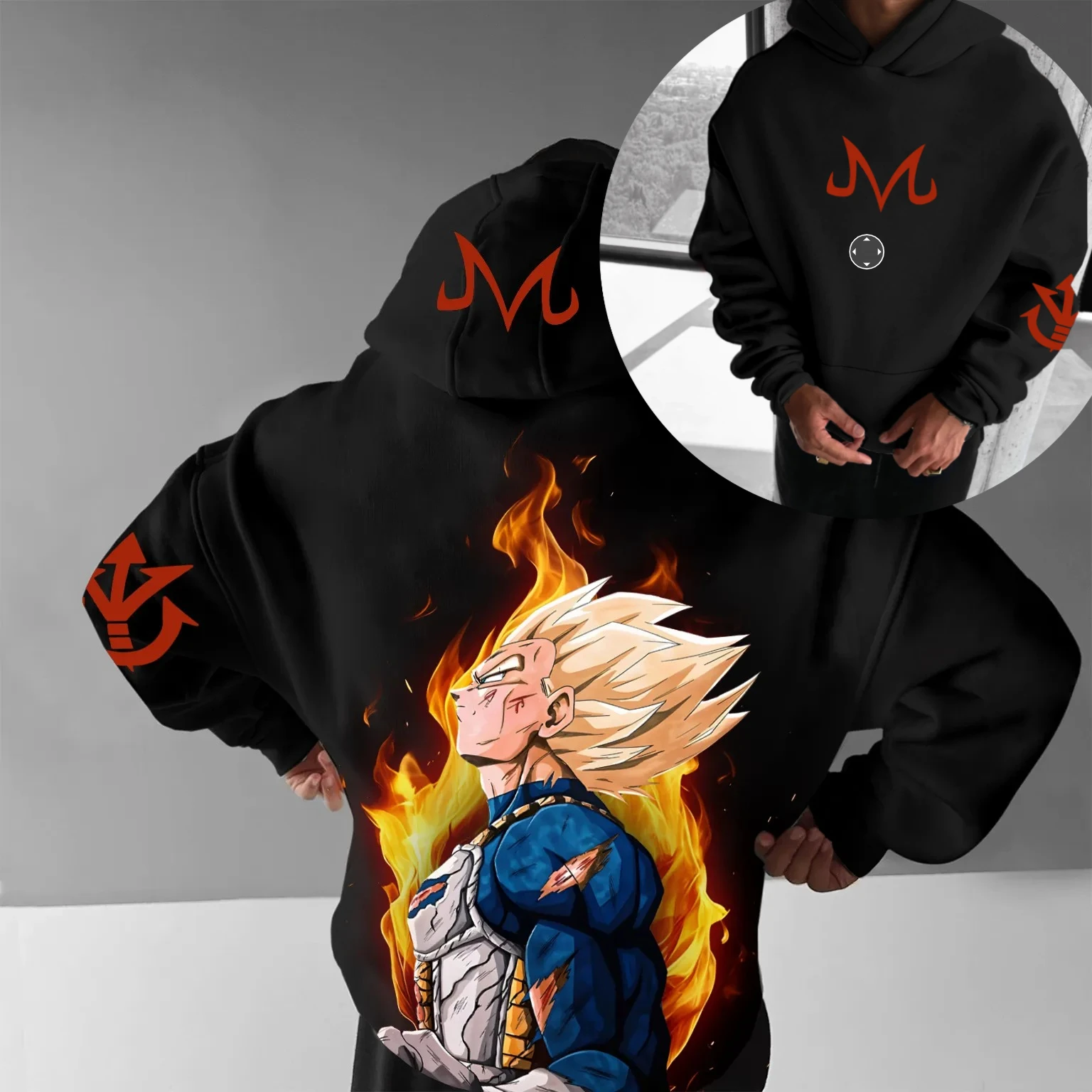 

Dragon Ball Autumn and Winter Japanese Hot-blooded Animation Classic Characters Comfortable Hoodies for Men and Women Couples