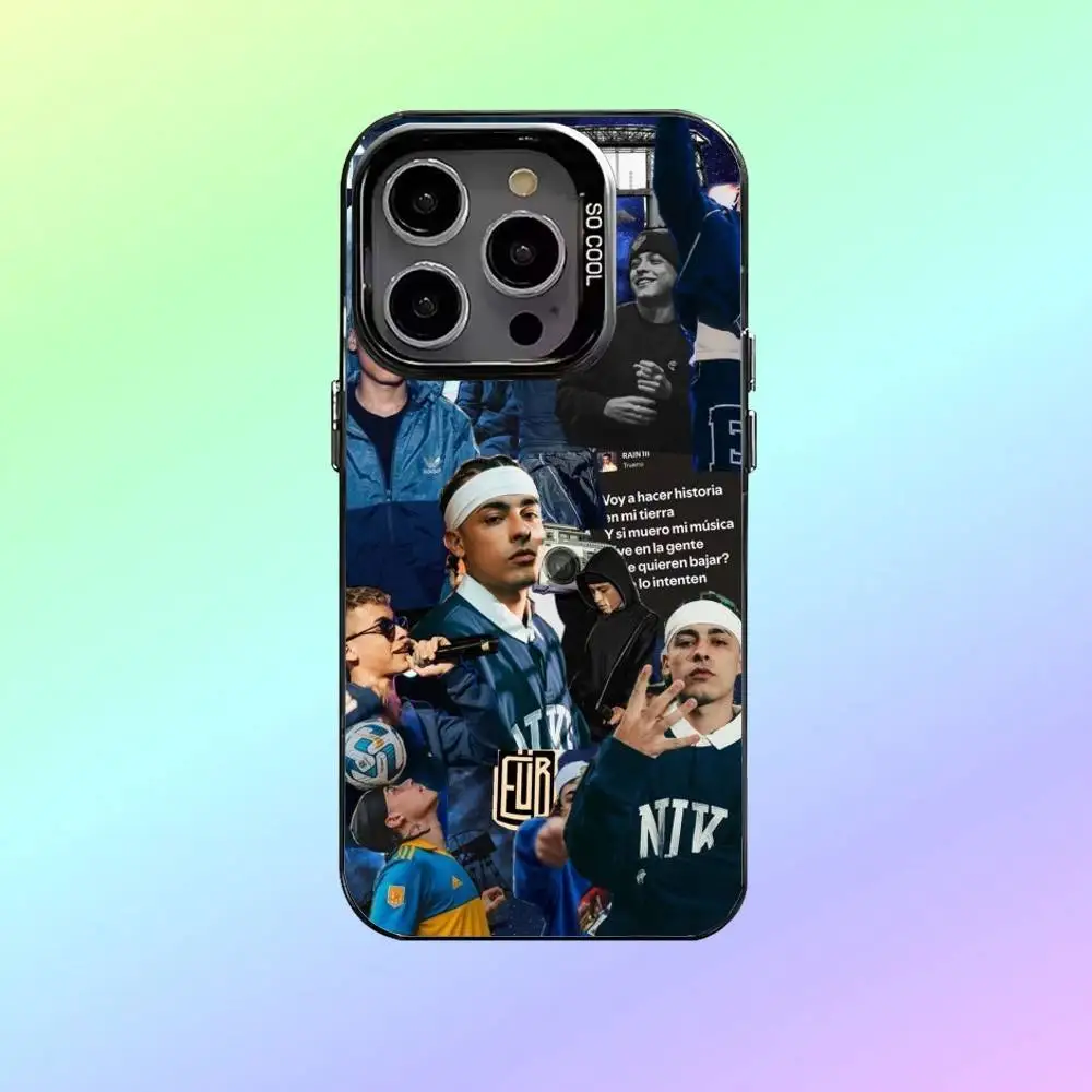 Singer t-Trueno Phone Case For iPhone17,16,15,14,13,12,11 Colorful Silver Phone case Funda Cover