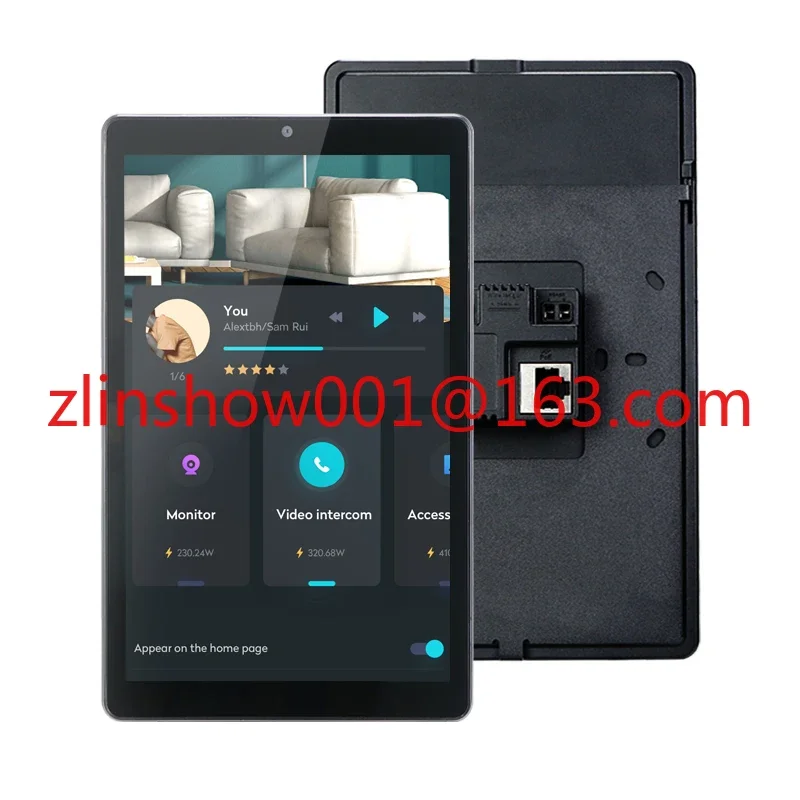 YC-SM08P Hotsale Embedded 8 inch 10INCH control touch panel Android 11 wall mount android poe tablet