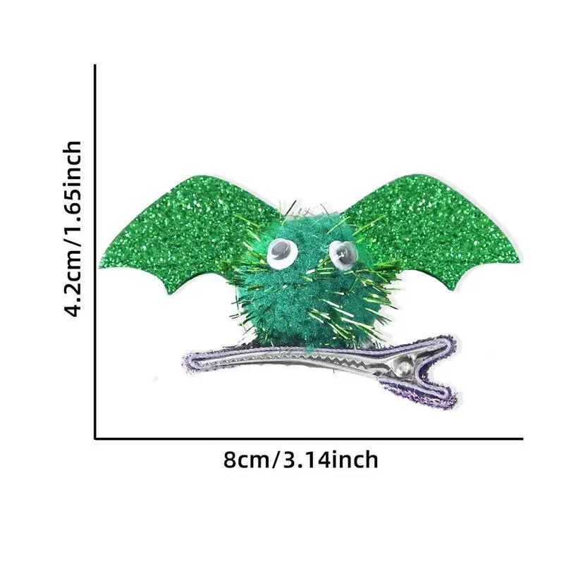 여성용 할로윈 헤어 액세서리, 유령 만화 박쥐 바레트, 테마 댄스 무대용 헤어 클립