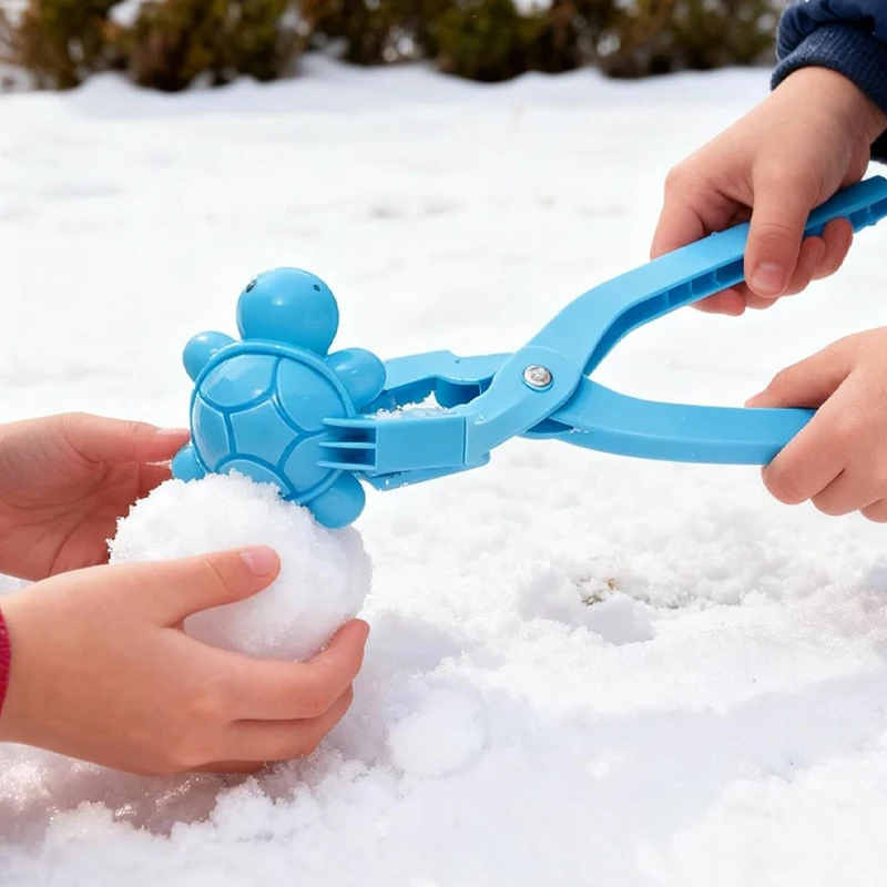 Ferramenta de neve para crianças artefato bebê inverno conjunto de clipe de neve das crianças equipamento de brinquedo animal bola de neve modelo de luta de neve