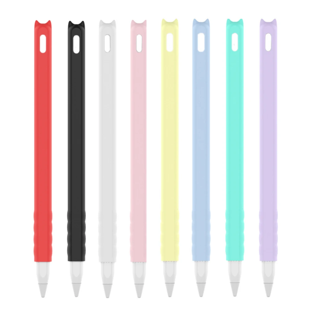 

3 pcs Silicone Nib Set For Stylus Pen Anti-Scratch Anti-Knock Case With Pen Cover Round Nib Cover Red Protective Pouch