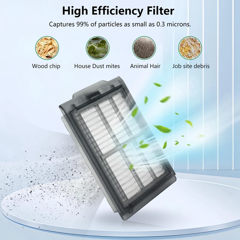 For Plus 405 / 505 Combination Accessories Spare Parts Main Side Brush Mop Cloth Dust Bag-A63M view 5