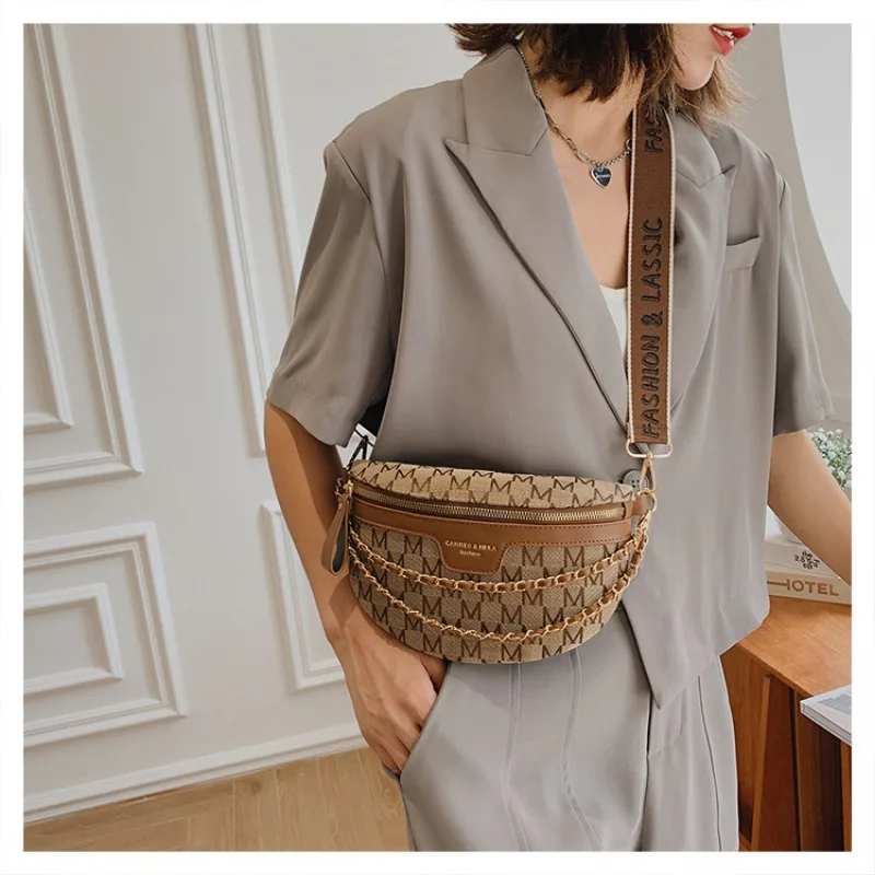 กระเป๋าคาดเอวแฟชั่นฤดูร้อนสำหรับผู้หญิง กระเป๋าคาดเอวผ้าแคนวาสแนวสตรีท กระเป๋าสะพายไหล่แฟชั่นสำหรับผู้หญิง กระเป๋าสะพายข้างสำหรับผู้หญิง กระเป๋าคาดเอว