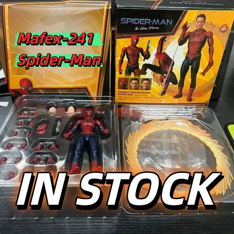 

В наличии: Коллекционная фигурка MAFEX №241 Человек-паук (Тоби Магуайр) из фильма «Моя соседка паук», подарок для детей, хит продаж