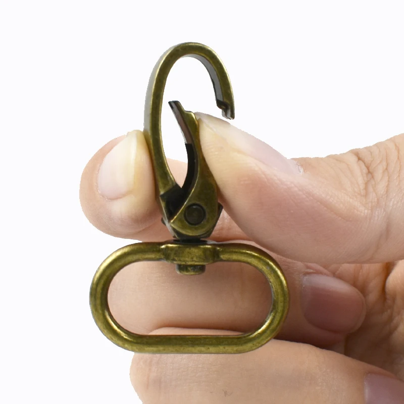 10/20 قطعة 25 مللي متر الرجعية البني مشبك معدني الدورية جراد البحر أبازيم خطاف بنابض حقيبة حزام الكتف ربط المشبك ملحقات الأجهزة