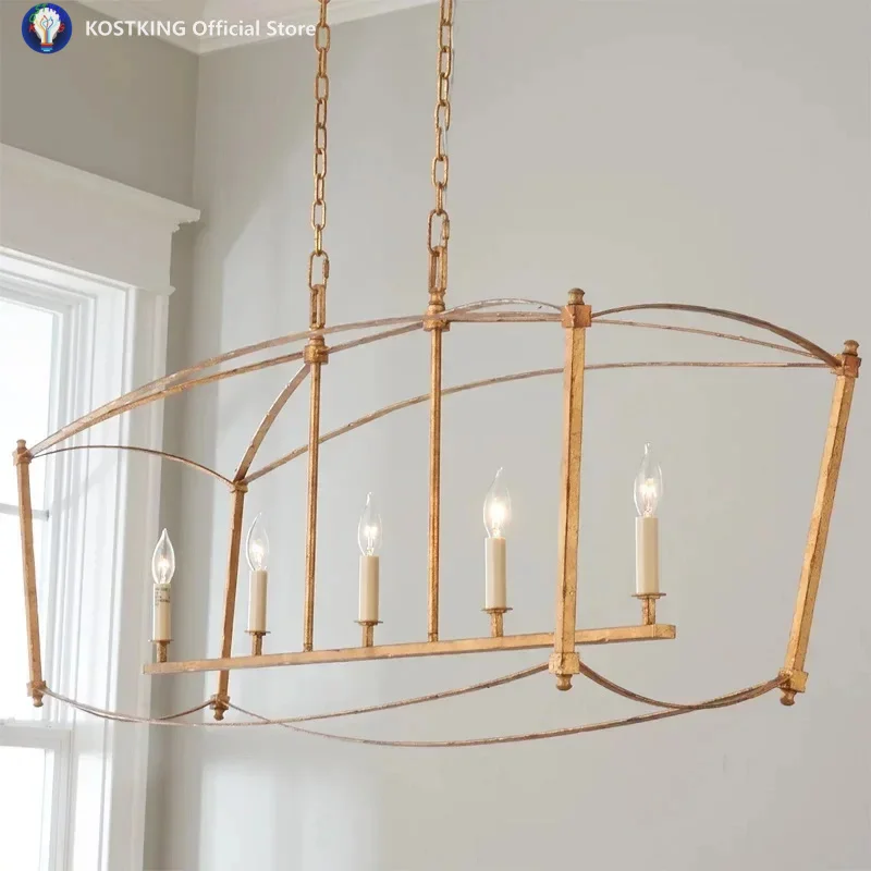 ضوء مطعم أسود بسيط أمريكي، سقف الفيلا، ضوء الدرج، الضوء الرئيسي لغرفة النوم الراقية #3