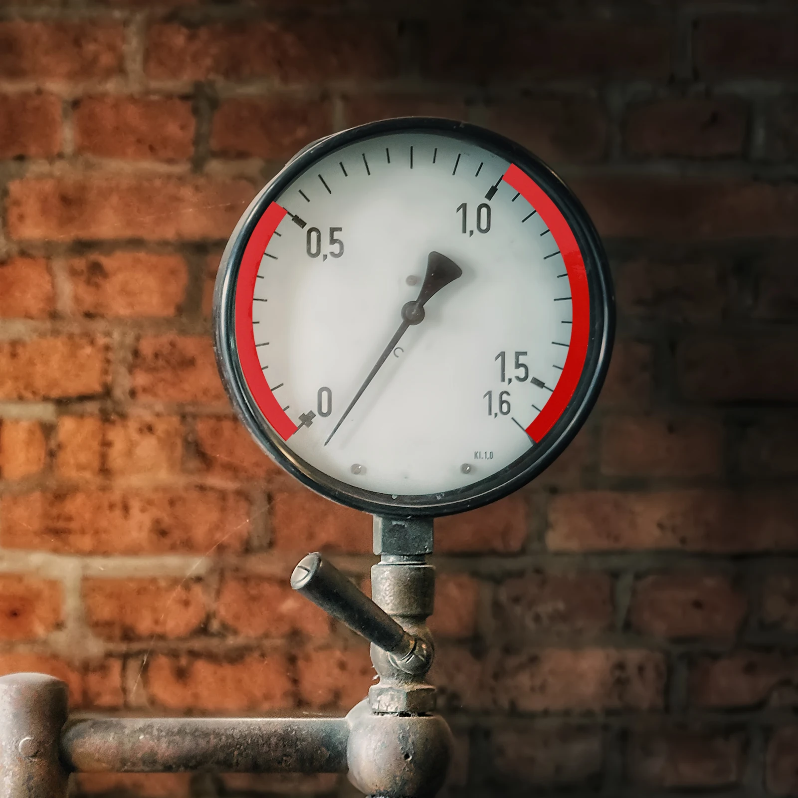 

5 Sheets Pressure Gauge Decal Weather Resistant UV Protection Strong Adhesion Sunlight Fade Resistant Factory Workshop Safety