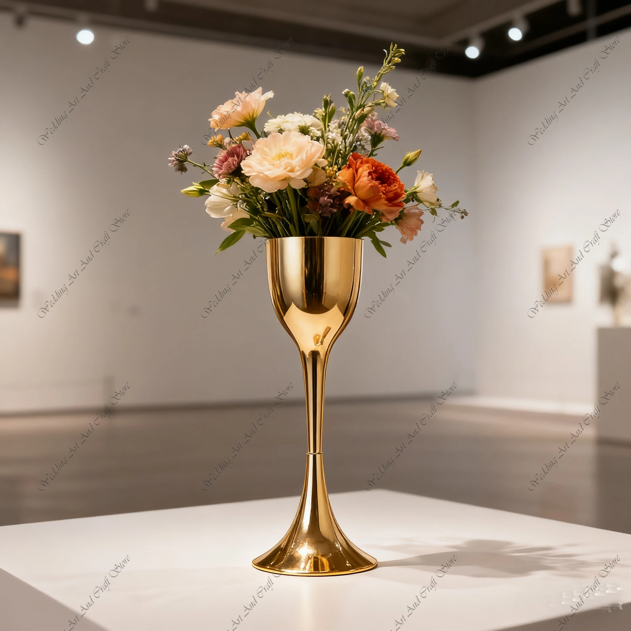 

10 шт. H100 120 см f30 подставка для вазы для цветов для мероприятий, свадебных принадлежностей, стола, металлическая золотая ваза, дорожка для свадебного стола, центральные части ivy126