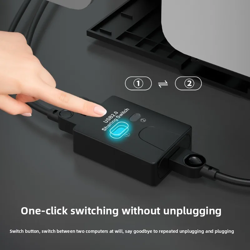 USB 2.0 2 Ports Hub USB Switch Printer Sharer Two Computers Splitter U in Share Printer Disk Device Share 2 USB 1out 1