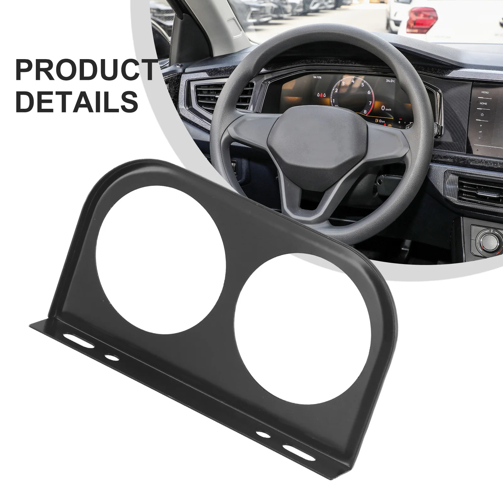 

Gauge Bracket MM Metal Car Meter Mount Instrument Exhaust Gas Thermometer Car Decor Easy Installation Gauge Holder