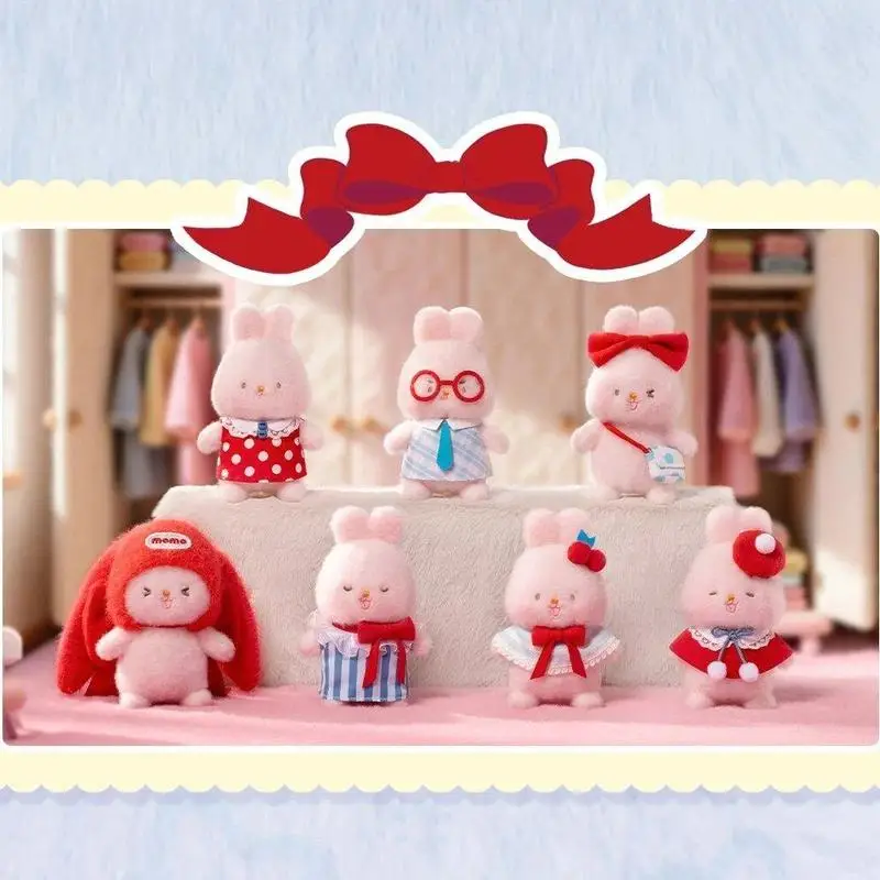 

New Genuine Funism Momo Bunny Vitality Closet Series Blind Box Cute Rabbit Toys Bag Pendant Collectible Toy Girl Birthday Gifts