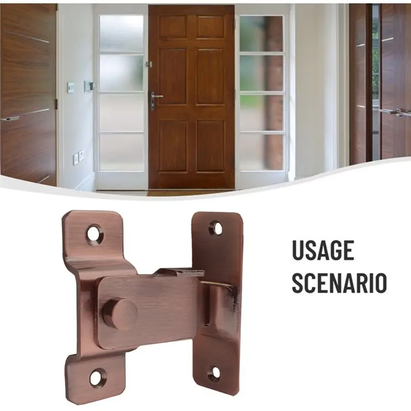 【CYBER MONDAY】Home Security Red Bronze Privacy Security For LATCH Rustproof Security For LATCH Use Rustproof User-Friendly Desig