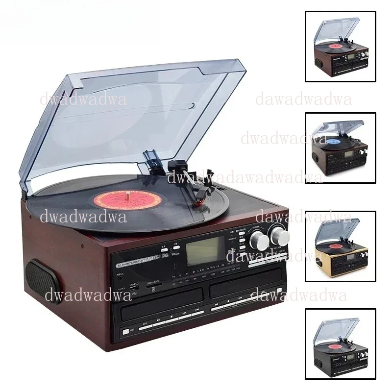 

Универсальный беспроводной BT двойной компакт-диск музыкальный проигрыватель виниловых пластинок, распродажа антикварных граммофонов