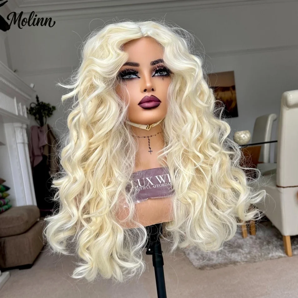 613 Blonde Wig Body Wave Lace Front Wig 13x4 HD Lace Wig Synthetic And Blend Heat Resistant Cheap Wig Clearance peruca Cosplay