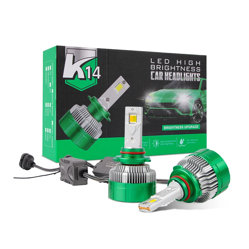 

12 В K14 трехцветные светодиодные противотуманные фары 9005 HB3 Mobile APP Control Color H1 H3 H4 Led H11 9012 Светодиодная фара 6000K для фар Toyota